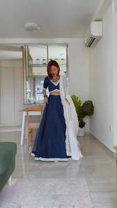 Vente chaude de haute qualité Readymade Designer indien Lehenga Dupatta Organza soie Sequin travail lavable à la main tenue de fête de mariage - Product Image 2