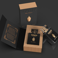 Boîte d'emballage personnalisée en carton carré, vide, de luxe, pour flacon d'huile essentielle ou de parfum 30ml 50ml 100ml