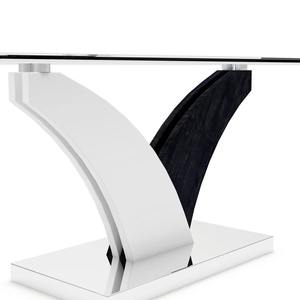 Mesa de Centro Moderna y Ecológica para Sala de Estar, Fabricada Profesionalmente, con Marco de Metal y Vidrio, Muebles para el Hogar - Product Image 4