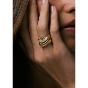 Anillo de Diamantes con Curva Demi - Product Image 3