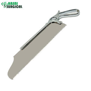 Scie à os Satterlee 13 pouces, manche annulaire, acier inoxydable, bord de coupe manuel, instruments chirurgicaux - Product Image 2
