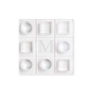 Tic Tac Toe en marbre blanc Cadeau parfait pour le jeu d'intérieur Tic Tac Toe d'anniversaire avec revêtement en or pour les enfants et les jeux de société familiaux - Product Image 4