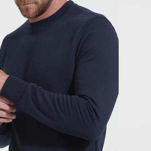 Nueva sudadera de viscosa con cuello redondo a la moda para hombre, sudaderas de punto básicas de ajuste Regular básicas para hombre, sudaderas con capucha de cuello redondo para hombre - Product Image 5