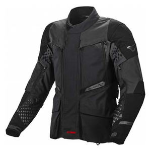 Veste de moto Macna Fusor noire imperméable, respirante et coupe-vent, niveau CE 2, pour la course, taille XL, vêtements de sport d'été - Product Image 1