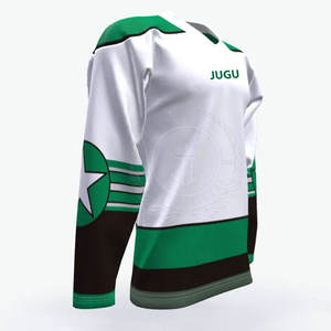 Jersey de Hockey sobre Hielo para Hombre de Talla Grande al por Mayor - 100% Poliéster, Tejido Transpirable, Colores Personalizables, Logotipo, Servicio OEM de Marca Privada - Product Image 1
