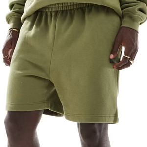 2025 pantalones cortos de peso pesado para hombre lavado ácido Retro en blanco logotipo personalizado 100% algodón French Terry Trendy Streetwear pantalones cortos para hombres - Product Image 5