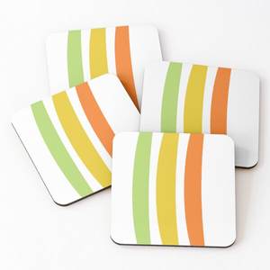 Sous-verre de service de thé imprimé multicolore en bois 4 pièces ensemble accessoires de cuisine sous-verres de cuisine à domicile vente entière avec - Product Image 6