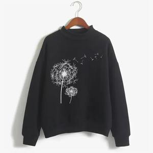 Wholesale Long Sleeve Crewneck Crop Top T Shirt <b>Sweatshirt</b> Made in Pakistan Letter <b>Print</b> Loose - Product Image 5