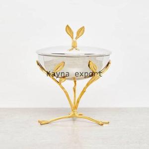 Kayna Export Handicraft Metal Bakhoor <b>Burner</b> Gold Plated Branch Design Room Office Middle East Style Eco-Friendly Incense <b>Burner</b> - Product Image 5