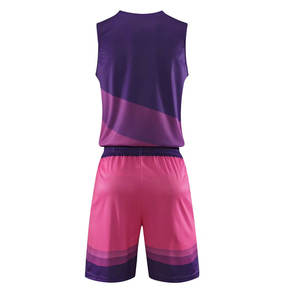 2023 dernière sur mesure conçu réversible broderie basket-ball uniforme ensemble meilleur gros hommes basket-ball maillot uniformes - Product Image 3