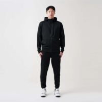 Ensemble de survêtement à capuche et pantalon de jogging pour homme, coupe ajustée, épais, 100% coton, personnalisable, marque privée, idéal pour l'hiver