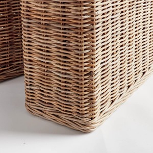 Console de rangement en rotin avec couvercle à fermeture douce, panier de rangement fait main, vente en gros, écologique, fabriqué au Vietnam - Product Image 5