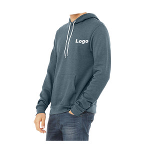 Comprar hombres peso pesado 100% algodón orgánico en blanco peso pesado logotipo personalizado francés Terry Regular Fit algodón mezclado sudaderas con capucha - Product Image 2