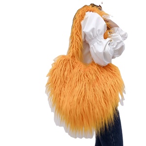 Fluffy Faux Mink Fur Handbag for Women Soft Warm Winter Tote Wrist Chains Crossbody Shoulder <b>Mini</b> Clutch New Polyester Lining - Product Image 1