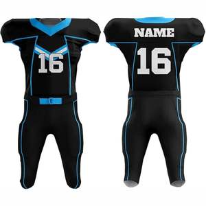 Maillot de football américain unisexe le plus vendu, uniformes personnalisés respirants à manches courtes pour adultes - Product Image 1
