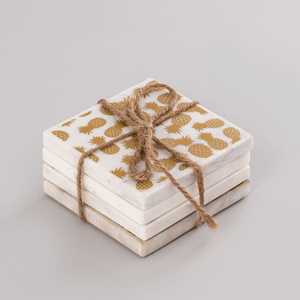 Sous-verres de table en marbre Décoration et accessoires de table élégants - Product Image 1