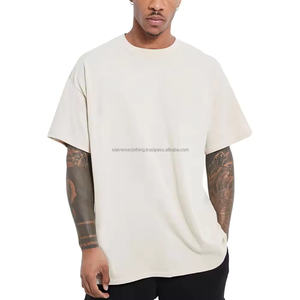 T-shirt pour homme en coton lourd personnalisé imprimé à l'écran 250 GSM Streetwear de haute qualité Coupe ample Séchage rapide Conception OEM Dernier style - Product Image 5