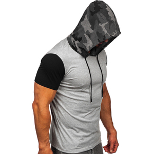 T-shirt à capuche d'hiver pour hommes avec fermeture éclair tissu polaire respirant et écologique tenue décontractée logo imprimé en gros - Product Image 6