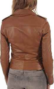 Chaqueta de Cuero Personalizada para Mujer |   Venta al por Mayor de Marca Blanca - Product Image 4