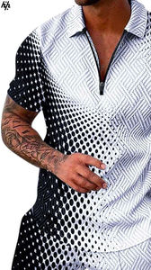 Ensembles courts de sport imprimés pour hommes à bas prix en gros et très vendus pour l'été Logo personnalisé décontracté pour l'extérieur - Product Image 6