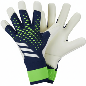 Gants de gardien de but de football professionnels de haute qualité, respirants, en cuir PU avec protection en latex et silicone pour les doigts - Product Image 1