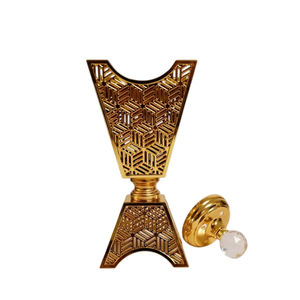Fabuleux Design Noir Et Or Brûleur Bakhoor Décoratif Brûleur D'encens En Métal De Haute Qualité Parfait Pour Parfumer Votre Maison - Product Image 4