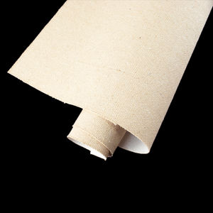 525gsm 中等纹理白色棉麻混纺拉伸手绘画布卷，用于艺术创作的数码UV打印 - Product Image 3