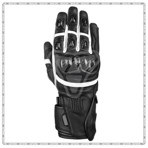 Gants de moto en cuir à long poignet, gants de sport de motocross, gants de moto à impact pour hommes - Product Image 2