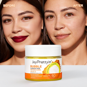 Bán buôn bong bóng làm sạch miếng đệm nhãn hiệu riêng hữu cơ làm sạch sâu tẩy tế bào chết bong bóng loại bỏ tỏa sáng chăm sóc da mặt bong bóng - Product Image 1