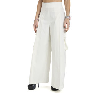 Pantalon pour femme, fabrication italienne, printemps-été, différentes couleurs disponibles - Product Image 2