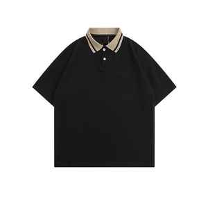 Polo de qualité supérieure avec impression de logo personnalisé, tissu en coton doux, vêtements décontractés, OEM/ODM, polos pour hommes - Product Image 5