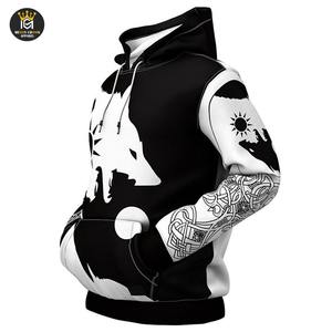 เสื้อมีฮู้ดสวมหัวแบบลำลองวินเทจสำหรับผู้ชายผ้าฝ้าย100% พิมพ์โลโก้ออกแบบได้ตามต้องการระบายอากาศได้ดีเป็นมิตรกับสิ่งแวดล้อม - Product Image 4