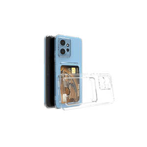 Étui de protection pour carte en silicone transparent Netzy pour Xiaomi Redmi Note 12 5G Anti-empreintes digitales Antichoc Transparent Électroplaté - Product Image 1