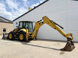 Pour CAT Caterpillar 444F2-4x4x4 haute Performance utilisé chargeuse-pelleteuse 5 tonnes charge nominale 8 tonnes capacité Moog pompe hydraulique - Product Image 2