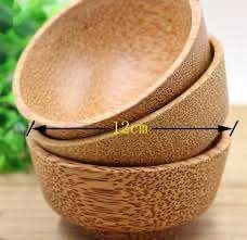 Cuencos para mezclar hechos a mano ecológicos de madera de acacia-Cuencos para ensaladas con acabado suave Diseño profundo Ligero y apto para lavavajillas - Product Image 3