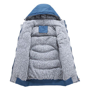 Chaleco grueso y cálido con capucha para hombre, chaqueta sin mangas, a la moda, informal, a prueba de viento, para exteriores, transpirable, respetuoso con el medio ambiente - Product Image 2