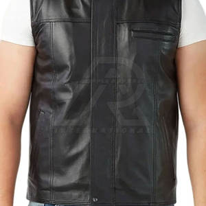 เสื้อกั๊กหนังผู้ชาย, เสื้อผ้าฤดูหนาวระบายอากาศได้ดี - Product Image 6