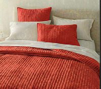 Rotes Einfarbiges Kantha Blumenmuster 100% Baumwolle Umweltfreundliches Modernes Wendebares Quilt-Set Handgenäht Ganzjahresdecke 60x90 Zoll Heim