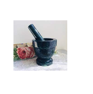 Juego de mortero y Mazo de granito de mármol, tamaño personalizado, precio barato, hecho a mano, brillante y pulido - Product Image 1