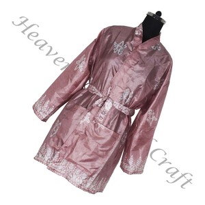 KS011 บทคัดย่อผู้หญิงผ้าไหมบริสุทธิ์วินเทจส่าหรีกิโมโนสั้นฟรีขนาดปรับวินเทจส่าหรีกิโมโนสั้นผู้หญิงผ้าไหมวินเทจ - Product Image 6