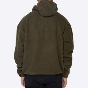 Sweatshirts à capuche en molleton moelleux Sherpa personnalisés, pulls à capuche en fourrure épaisse et lourde pour hommes, nouvel arrivage - Product Image 4