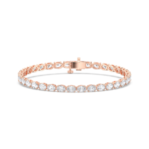 Pulsera de tenis de 7 pulgadas con diamante de corte ovalado cultivado en laboratorio de 6,80 quilates, hecha en plata de ley 925 - Product Image 3