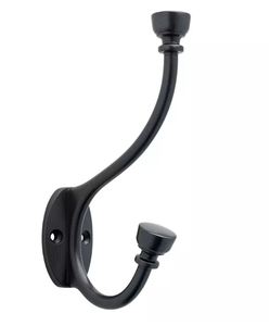 Crochet mural en métal noir personnalisé en gros Décoration de bureau et de salon avec cintre et décoration muraux élégants en tissu - Product Image 6