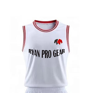 Uniforme de basket-ball pour hommes conception personnalisée grande taille 100% polyester respirant sublimation impression logo personnalisé sans manches - Product Image 5