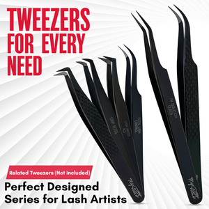 Pince à épiler professionnelle pour extension de cils Fine X Volume pince à épiler Volume pince à épiler fibre pointe légère personnalisée - Product Image 6