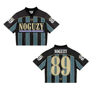 Personnalisé Conçu France Boxy Fit Goutte Épaule Streetwear Vintage Américain Rétro Football Maillots Polyester Maille pour Sublimation - Product Image 1