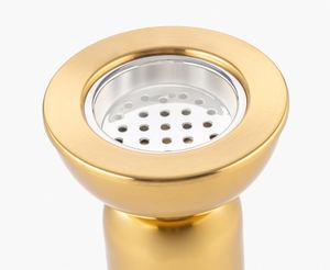 Elegante Quemador de Incienso Moderno de Oro Cepillado, Base de Pedestal Difusor para Hogar de Lujo y Regalo de Ramadán de Oriente Medio, Uso Doméstico en el Golfo - Product Image 4