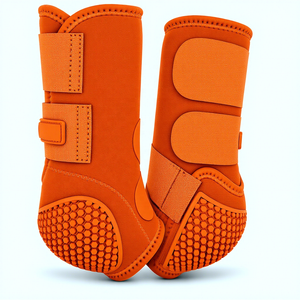 Botas de Neopreno Personalizadas para Caballos, Ligeras y Duraderas, Protector de Tendones, Juego de Cuidado Equino, Paquete de Cuatro, Dos Delanteros - Product Image 4