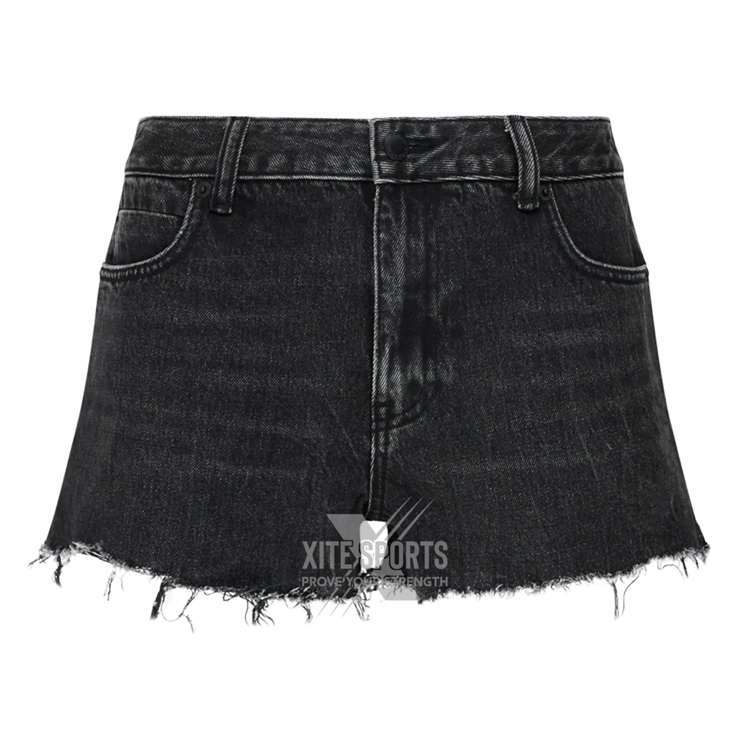 2022 black stone wash denim mini short lady jean skirt 100% cotton jeans High Rise Frayed Jean Shorts Custom denim mini shorts