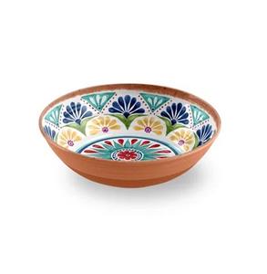 Accueil Hôtel Cuisine Nourriture Sauver Bol en bois décoratif Table à dîner Bol en bois Bol de service avec travail en émail. - Product Image 3